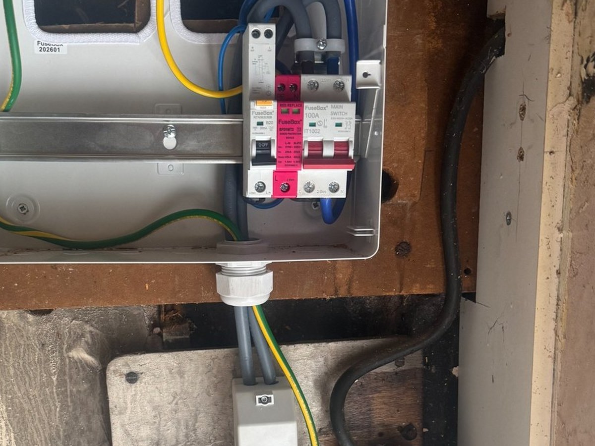 After consumer unit upgrade